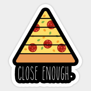 Pizza Lover's Food Pyramid Sticker